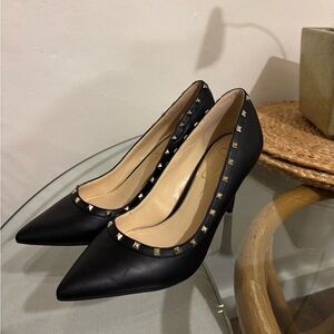 Jessica Simpson Black Heels with Studded Trim